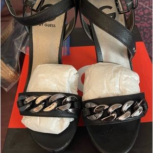 G by Guess strapped black heels